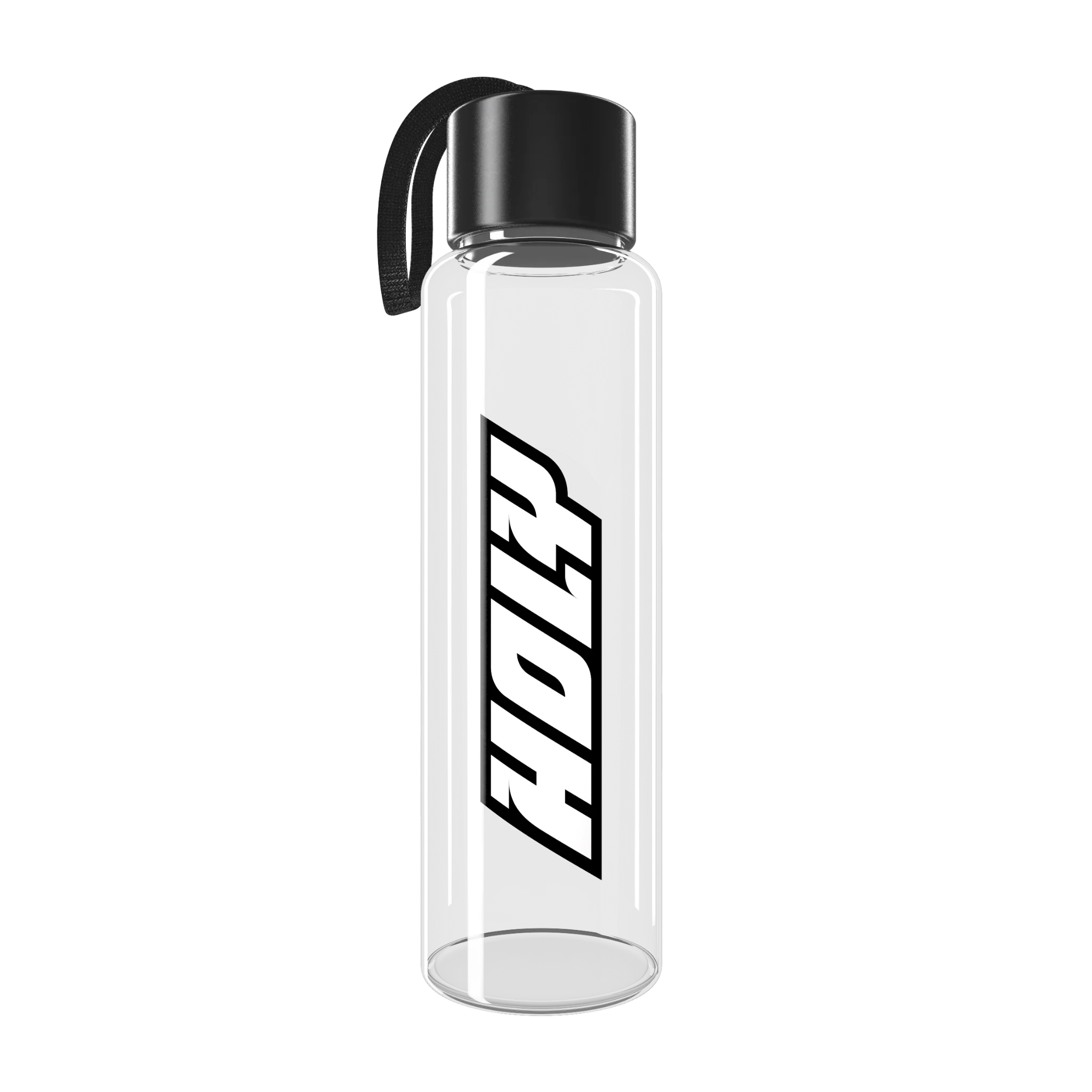 Glass bottle HOLY logo
